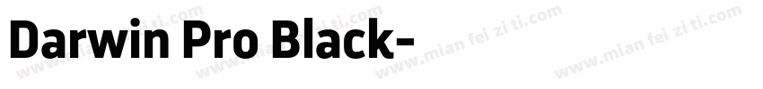 Darwin Pro Black字体转换
